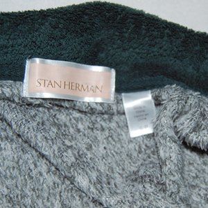 Stan Herman, Size SP, Terry Cloth, Zip Fleece Jacket, Teal Green